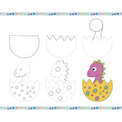 Janod Step by step Kreatvna sada Kreslenie krok za krokom s fixkami 5