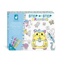Janod Step by step Kreatvna sada Kreslenie krok za krokom s fixkami od 6 rokov