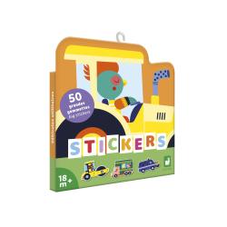 Janod Stickers Vek samolepky Dopravn prostriedky 50 ks od 1,5 roka