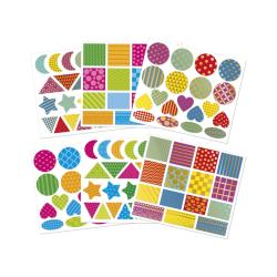 Janod Samolepky Geometrick tvary 150 ks 2
