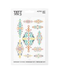 TATTonMe Vodeodolné dočasné tetovačky Umenie Aztékov mix