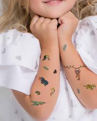 TATTonMe Vodeodolné dočasné tetovačky pre deti Džungľa mix 4