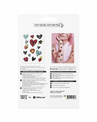 TMHearts TATTonMe Vodeodolné dočasné tetovačky Srdce mix 4
