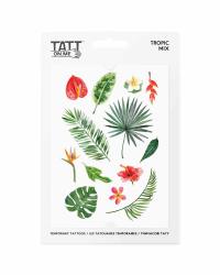 TATTonMe Vodeodolné doèasné tetovaèky Tropické rastliny mix
